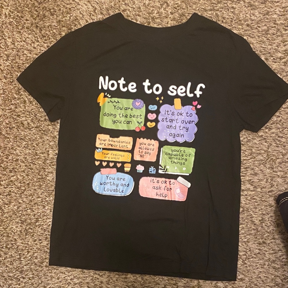 Kids Black Graphic Tee